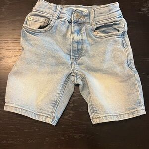 Zara Blue Denim Shorts Classic Casual Style